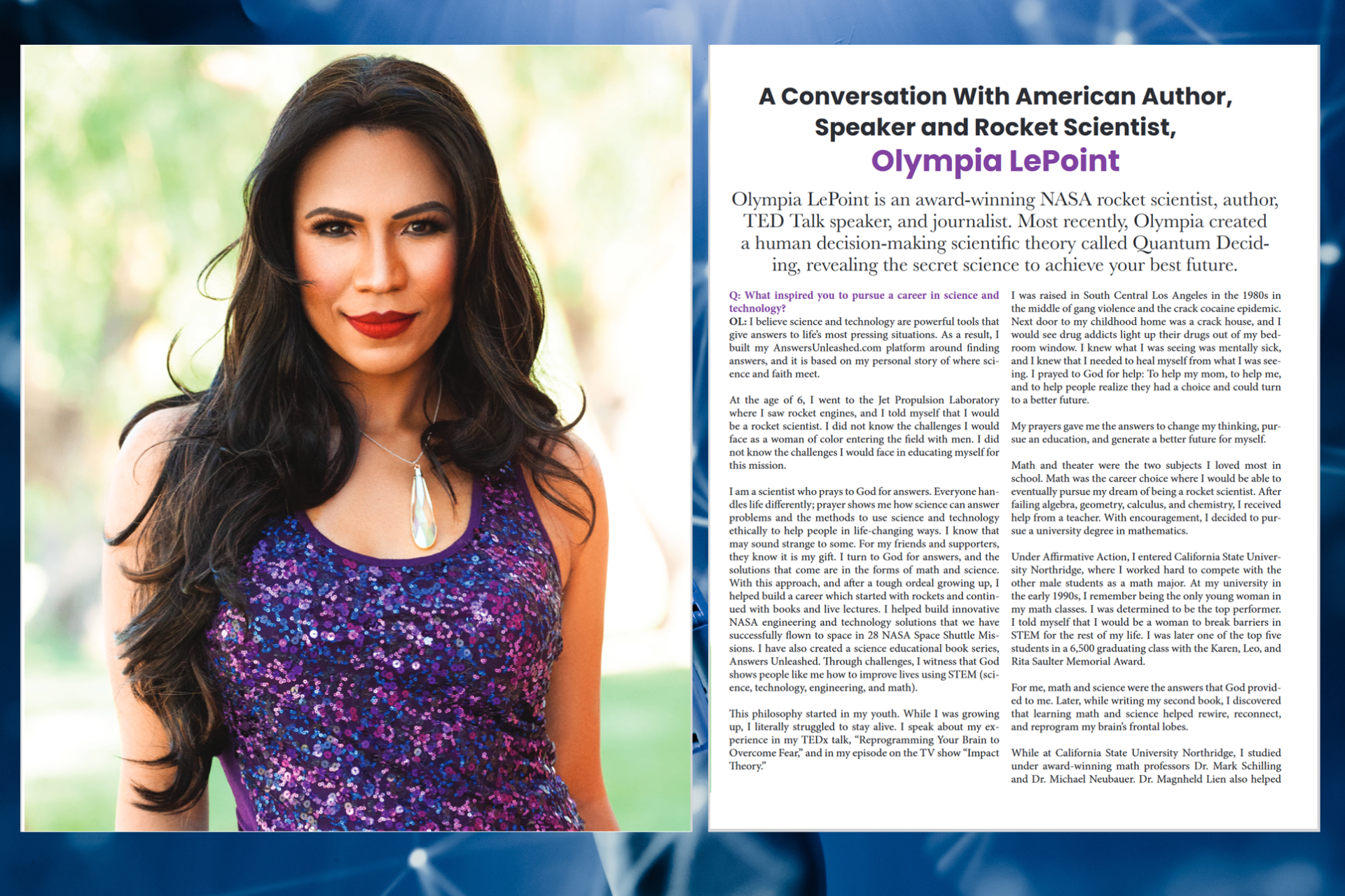 Olympia LePoint Americas Women Magazine Spread 1