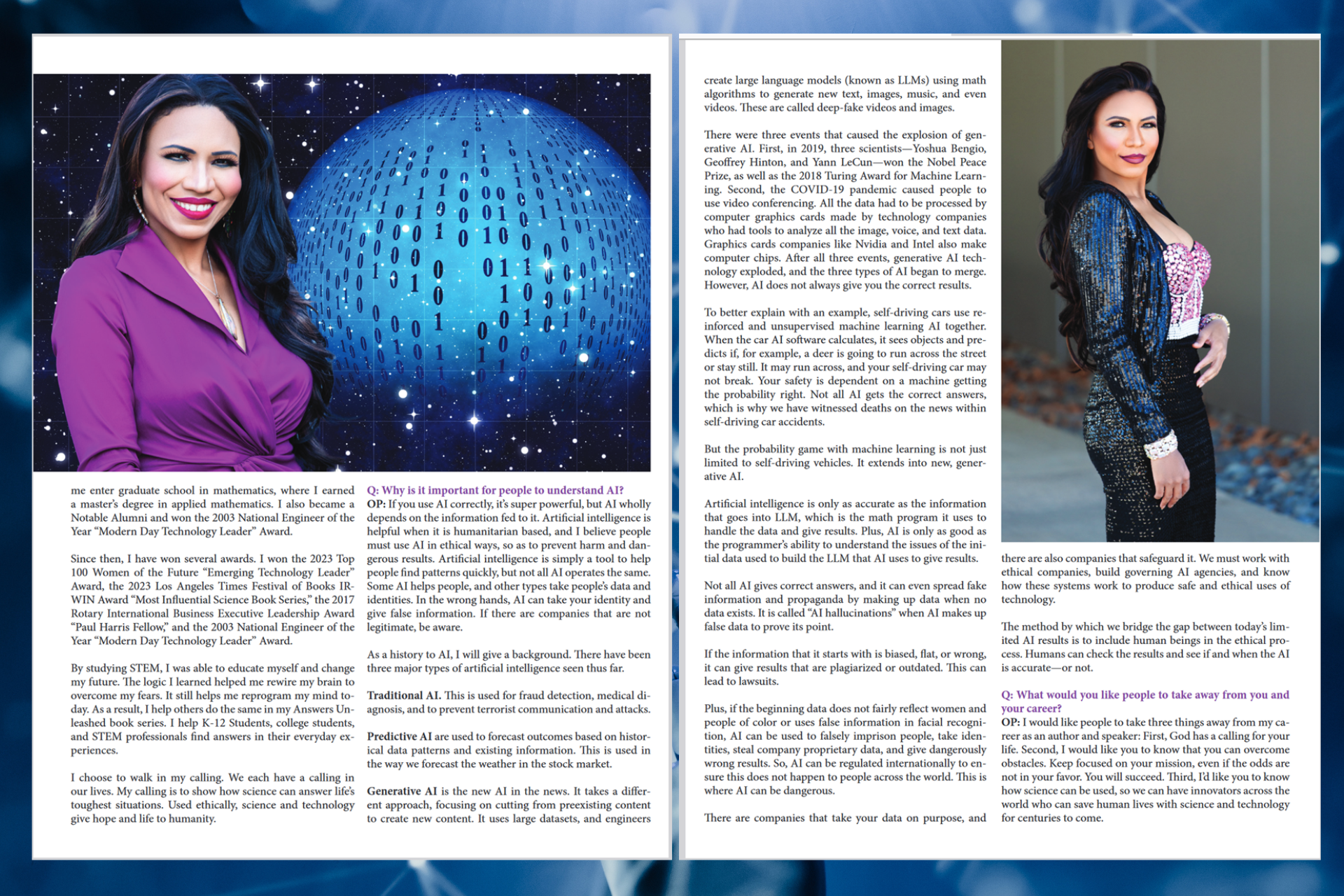 Olympia LePoint Americas Women Magazine Spread 2